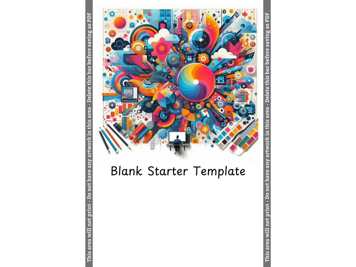 Starter template for a science fair trifold template.