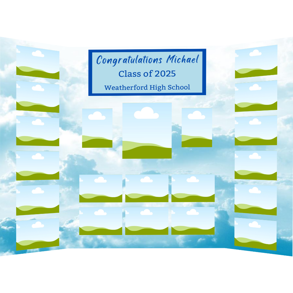 Graduation Photo Collage - Blue Sky