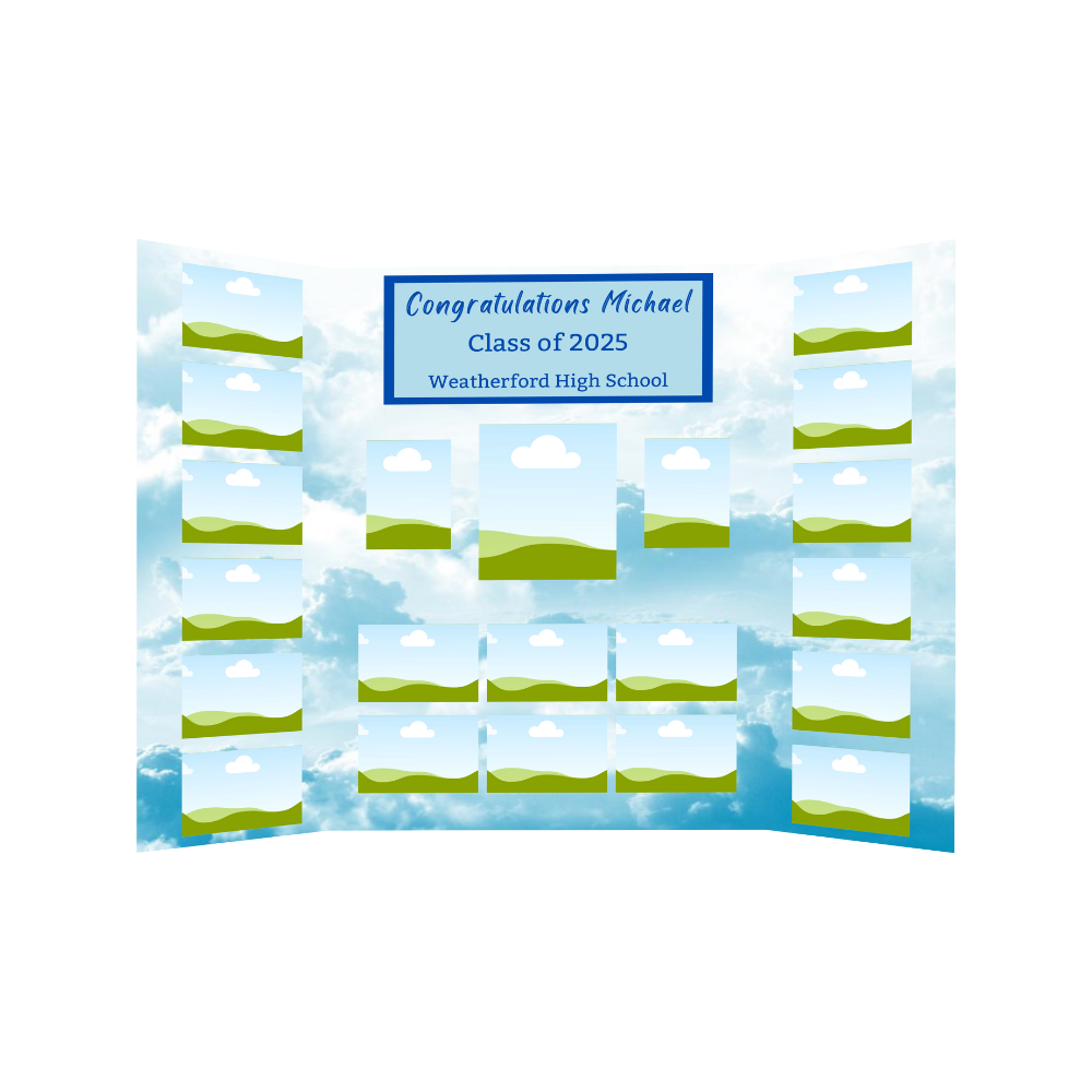 Graduation Photo Collage - Blue Sky