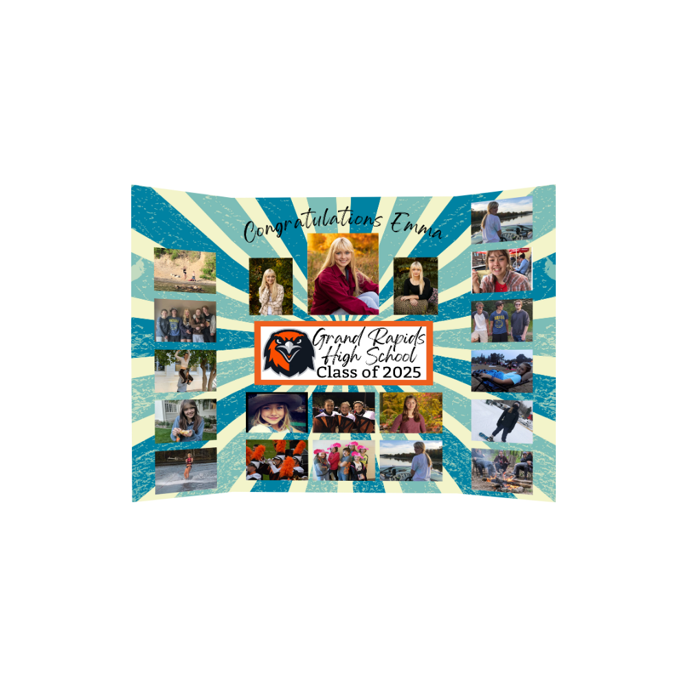 Graduation Photo Collage - Burst