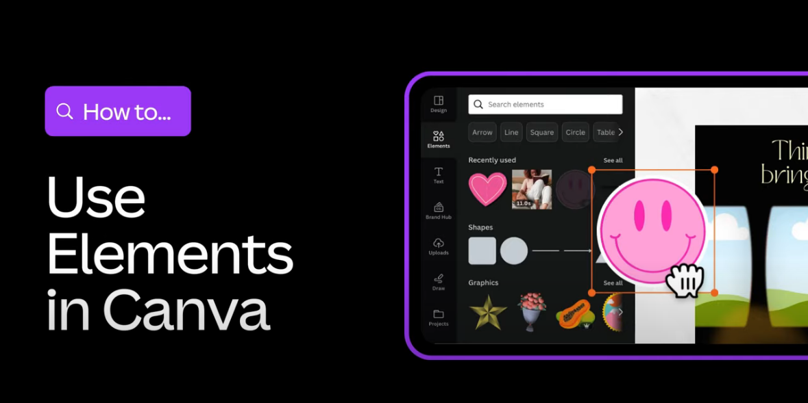 Load video: Use Elements in Canva