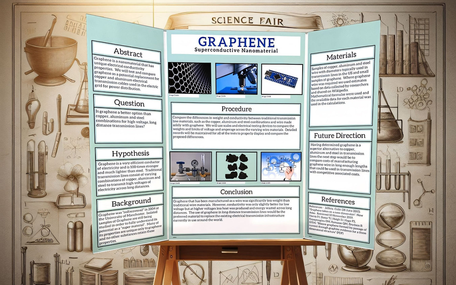 Science Fair Trifold Display Boards | Free Templates – My Science Board