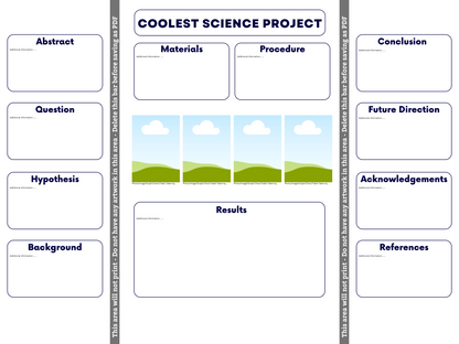 Spartan Blue Science Fair Template