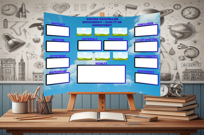 Blue Sky Science Fair Template